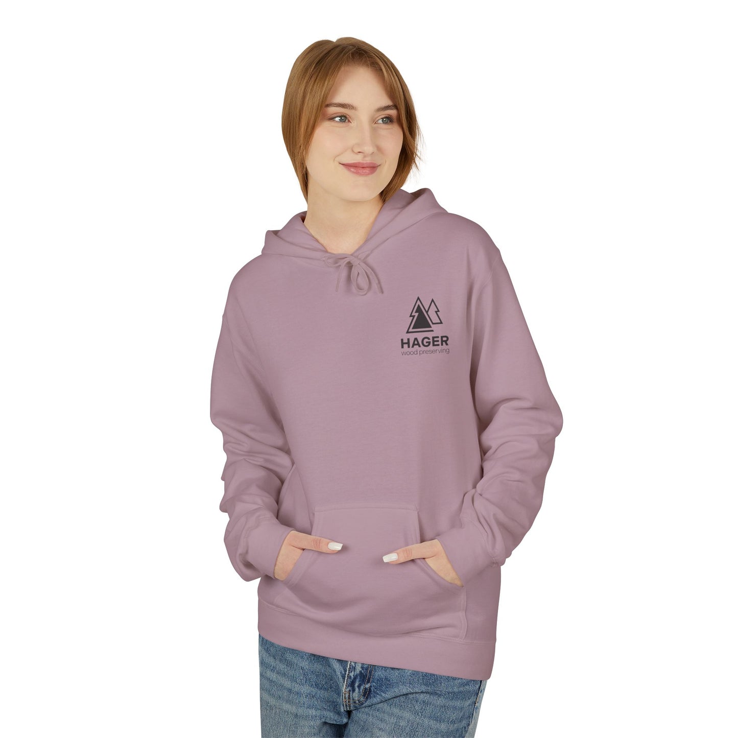 Hager Wood Preserving Hoodie — Logo Fleece Pullover