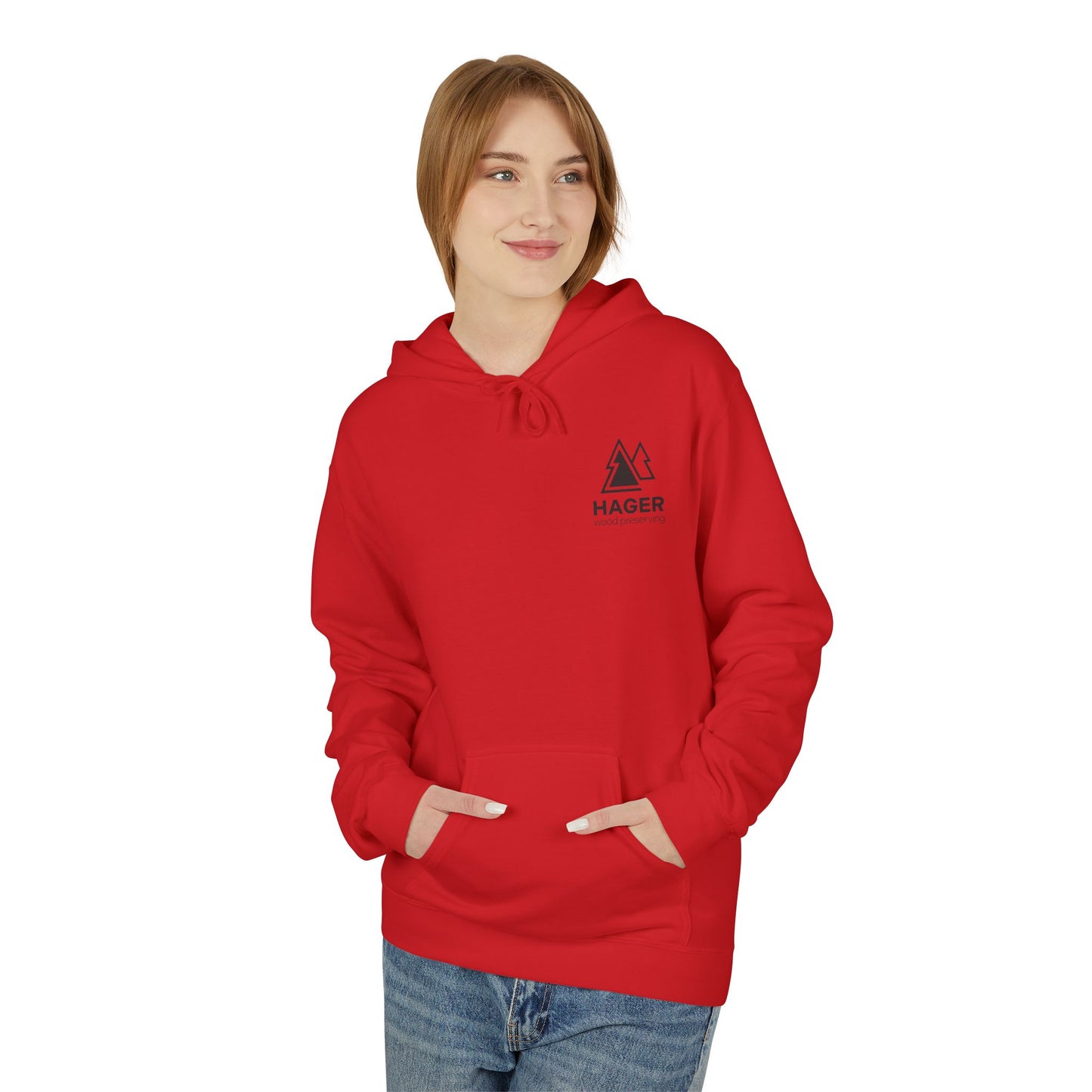 Hager Wood Preserving Hoodie — Logo Fleece Pullover