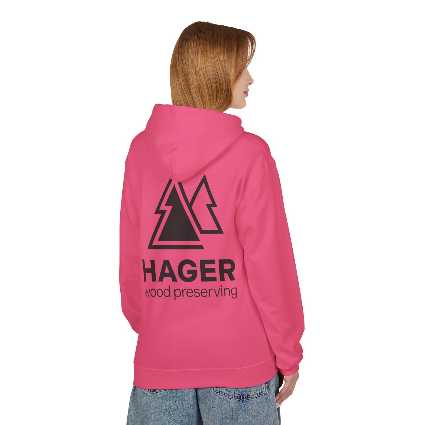 Hager Wood Preserving Hoodie — Logo Fleece Pullover