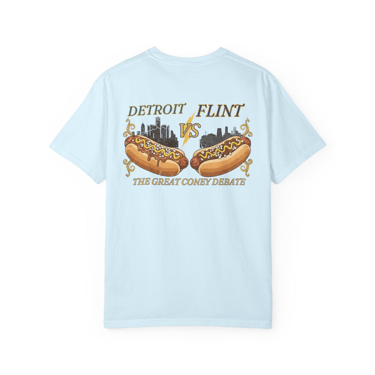 Detroit vs Flint Coney Island Hot Dogs T-Shirt