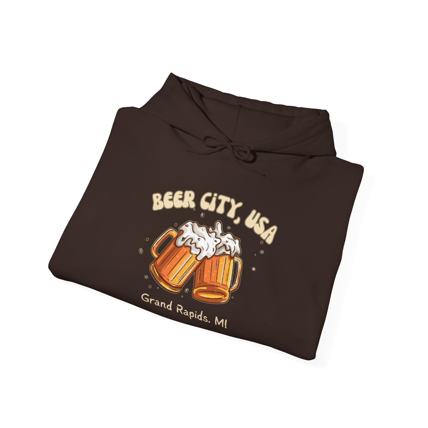 Beer City USA Hoodie Grand Rapids Michigan Sweatshirt Cozy Brewery Tour Shirt Great Lakes Craft Beer Gift Unisex Fit