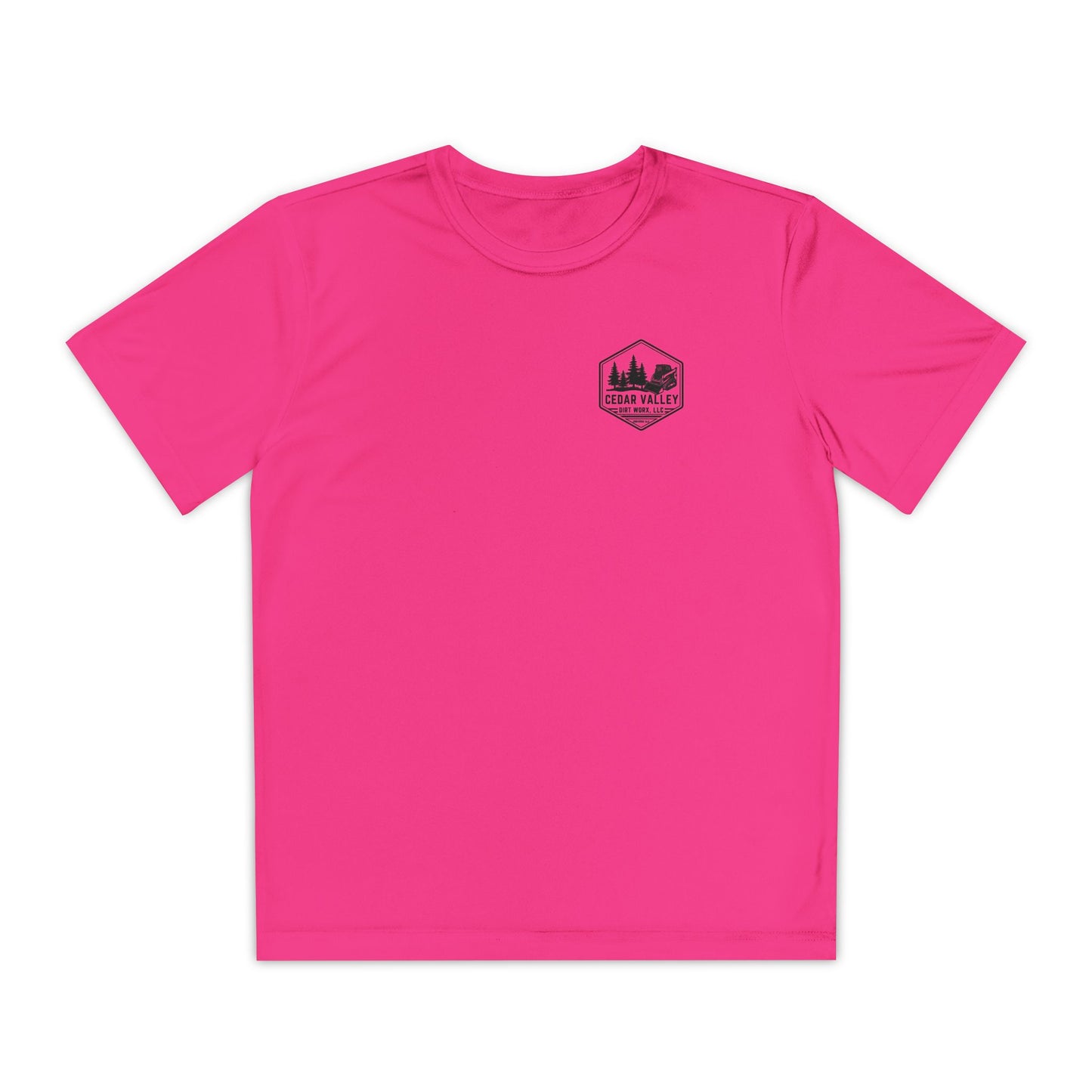 Dirt Worx neon yellow & pink Youth Competitor Tee