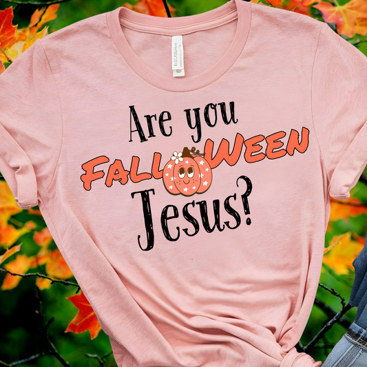 Are you Fall-o-ween Jesus? Bella & Canvas favorite comfort shirt, Fall Apparel, Casual Style
