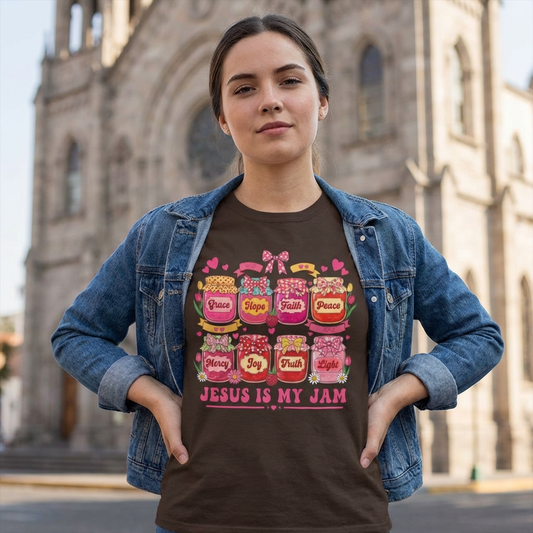 Jesus Is My Jam T-Shirt — Jam Jar Graphic Christian Tee