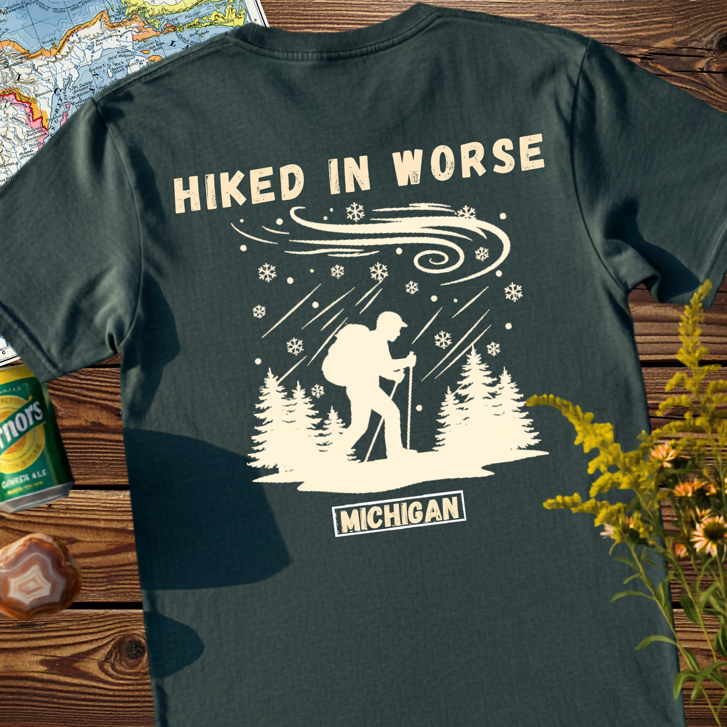 Michigan Hiker 'Hiked in Worse' T-Shirt - Adventure Tee