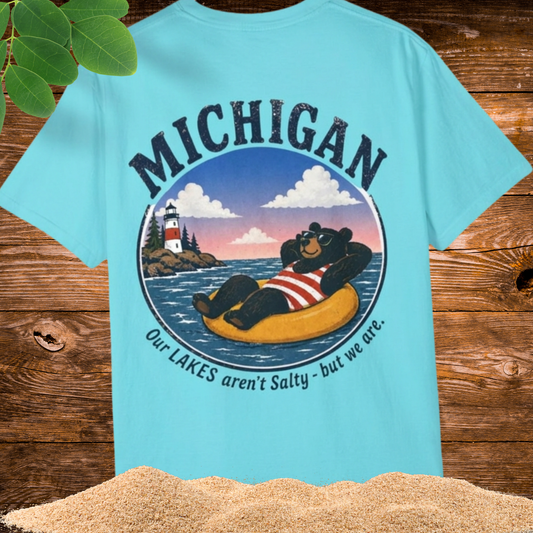 Great Lakes Bear 'Our Lakes Aren't Salty But We Are' T-Shirt