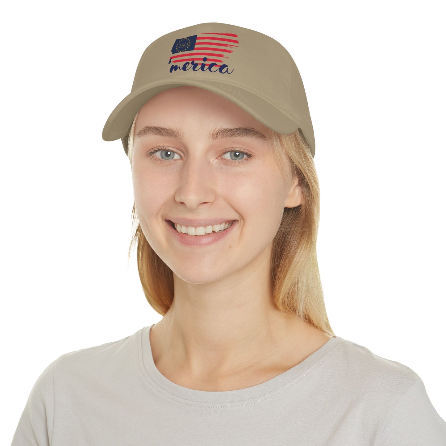 'Merica Rustic Flag Baseball Cap — 250 Year Patriotic Americana Hat