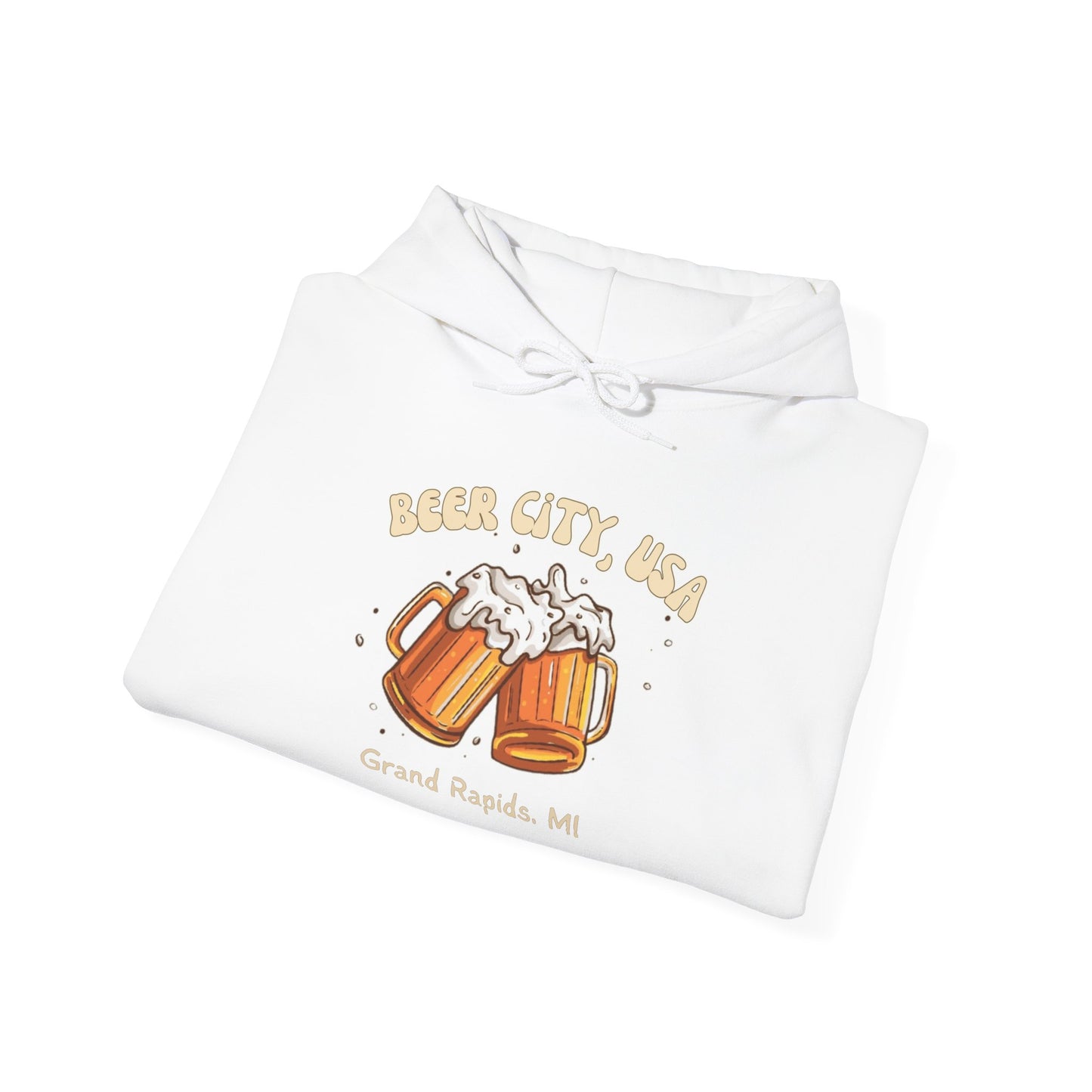 Beer City USA Hoodie Grand Rapids Michigan Sweatshirt Cozy Brewery Tour Shirt Great Lakes Craft Beer Gift Unisex Fit