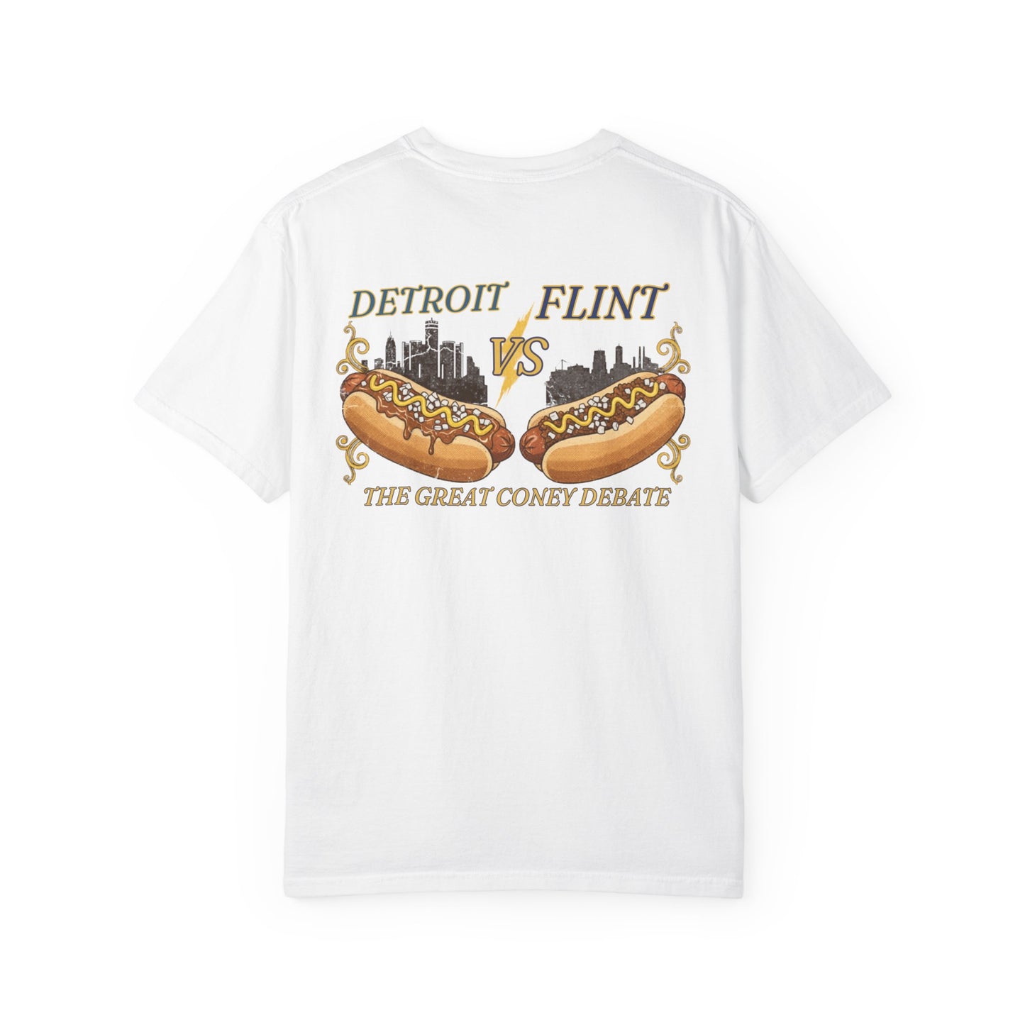 Detroit vs Flint Coney Island Hot Dogs T-Shirt