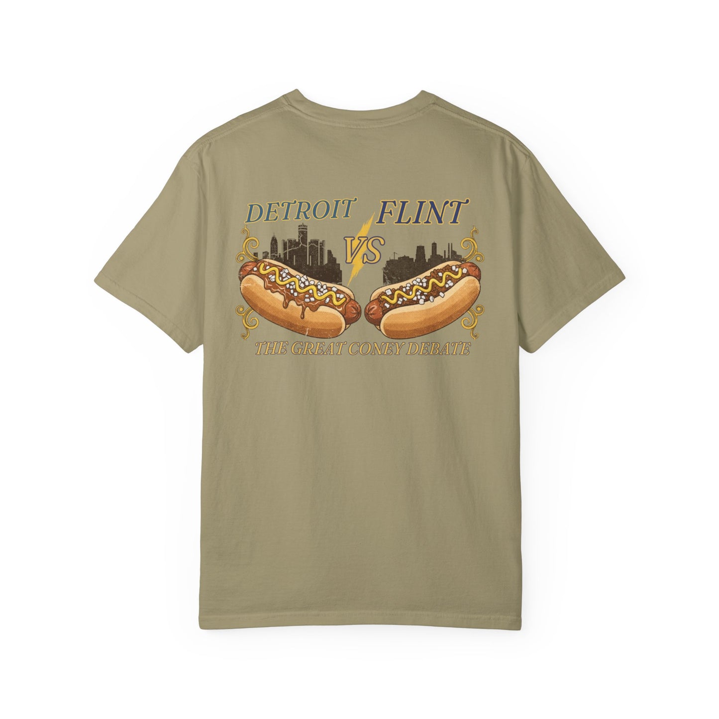 Detroit vs Flint Coney Island Hot Dogs T-Shirt