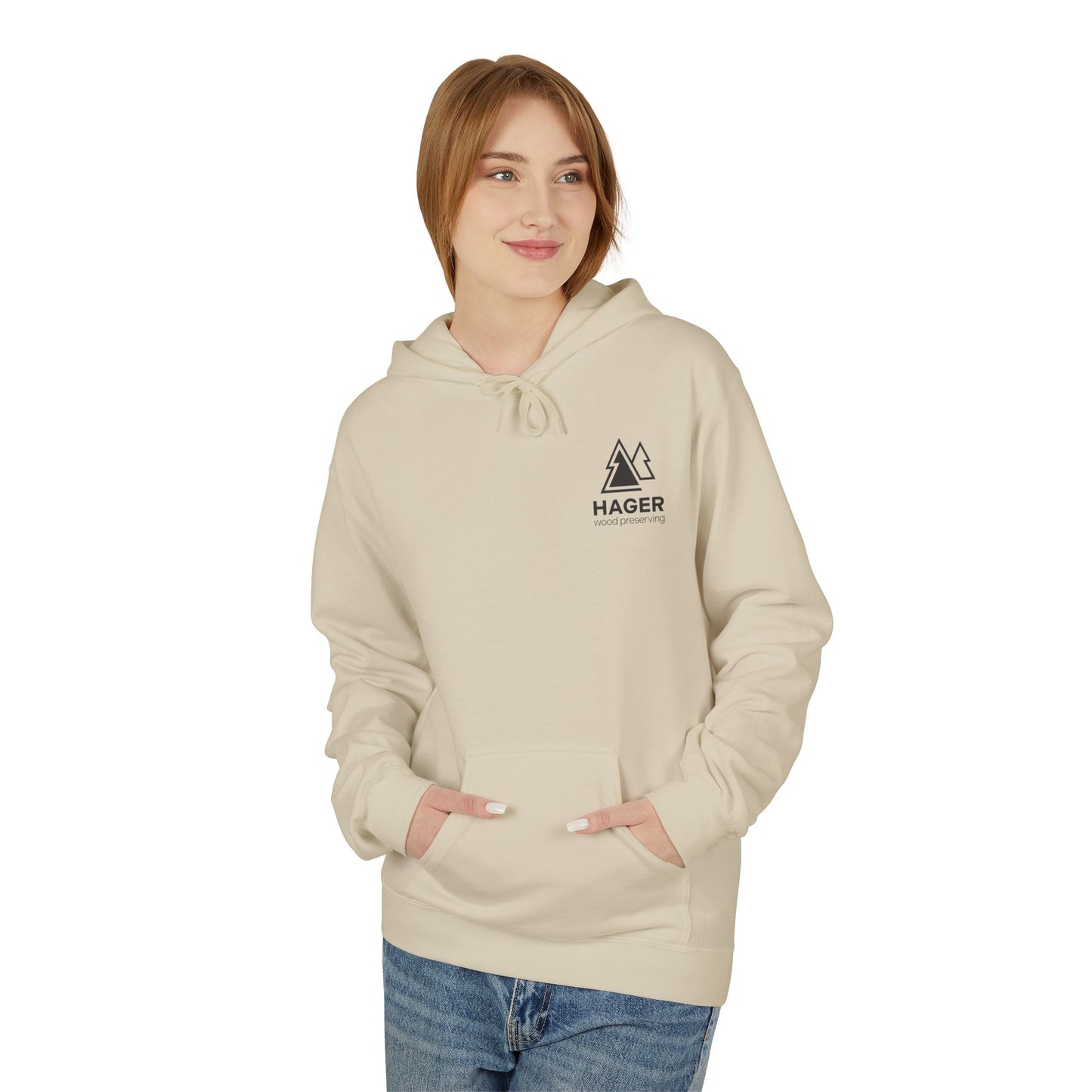 Hager Wood Preserving Hoodie — Logo Fleece Pullover