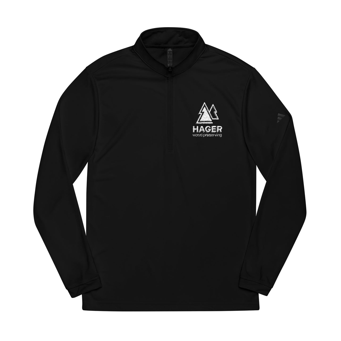 Hager Outdoors Embroidered Quarter-Zip Pullover - Navy