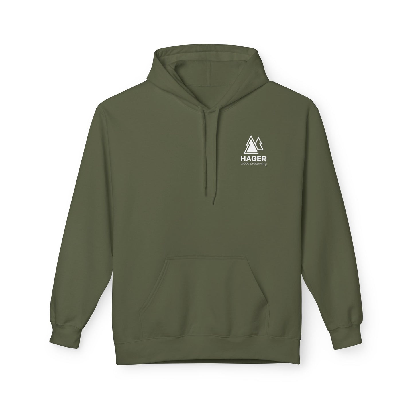 Hager Wood Preserving Hoodie — Logo Fleece Pullover
