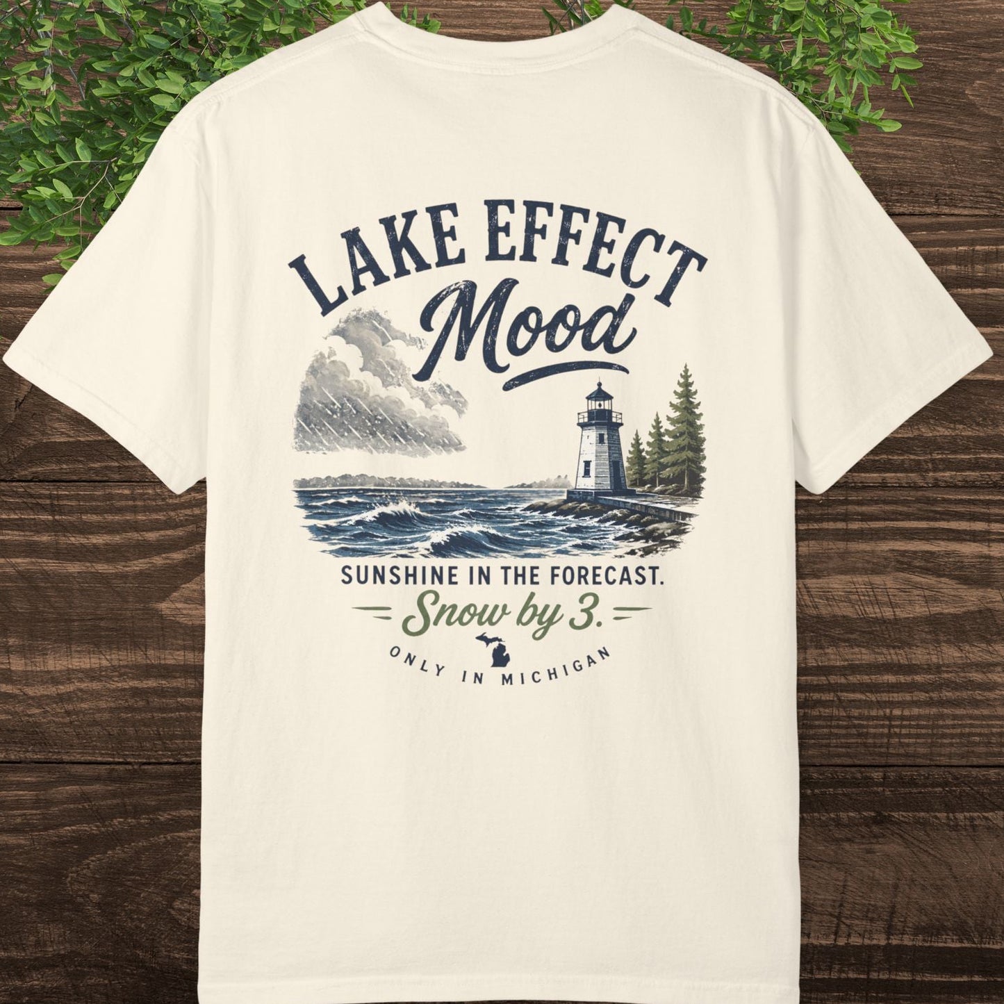 Lake Effect Michigan T-Shirt — Sarcastic Moody Tee for Great Lakes Fans