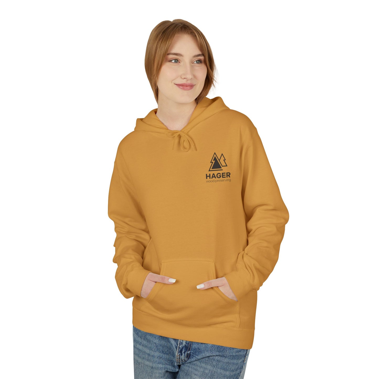 Hager Wood Preserving Hoodie — Logo Fleece Pullover