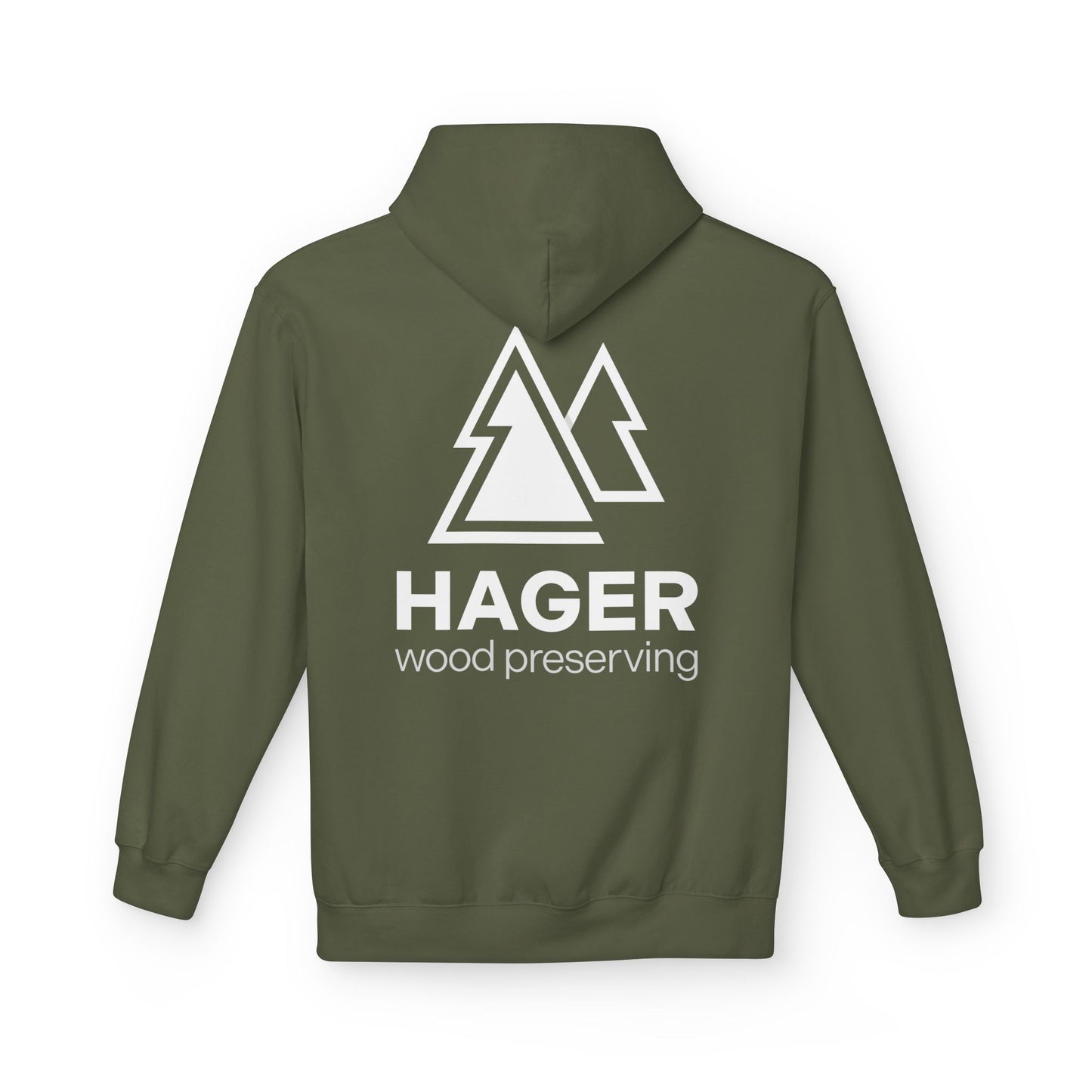 Hager Wood Preserving Hoodie — Logo Fleece Pullover