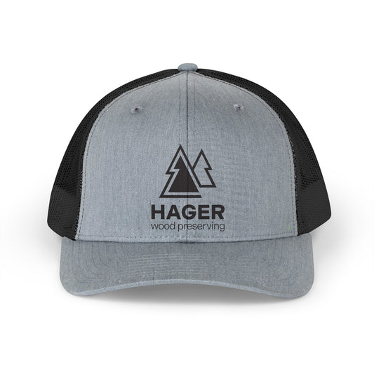 Hager Wood Preserving Trucker Hat — Retro Logo Cap