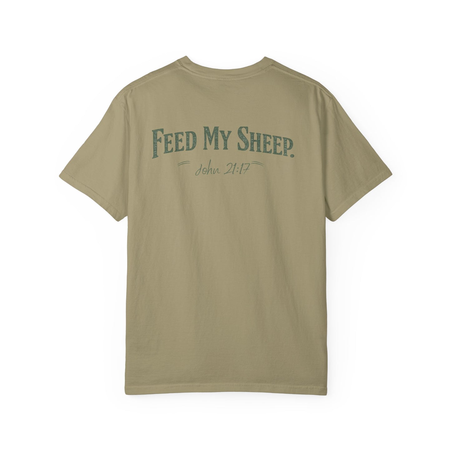 Feed My Sheep Bible Verse Spring T-shirt | Christian Scripture Tee