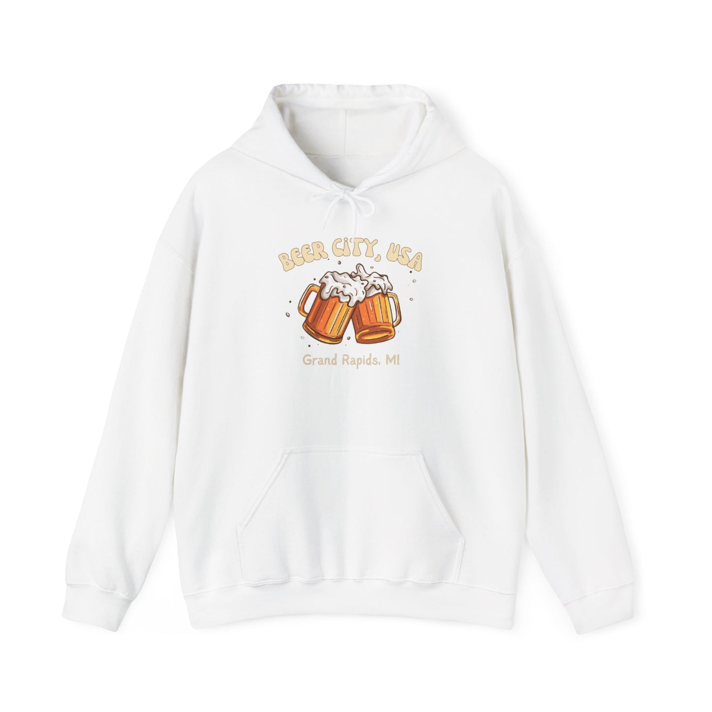 Beer City USA Hoodie Grand Rapids Michigan Sweatshirt Cozy Brewery Tour Shirt Great Lakes Craft Beer Gift Unisex Fit
