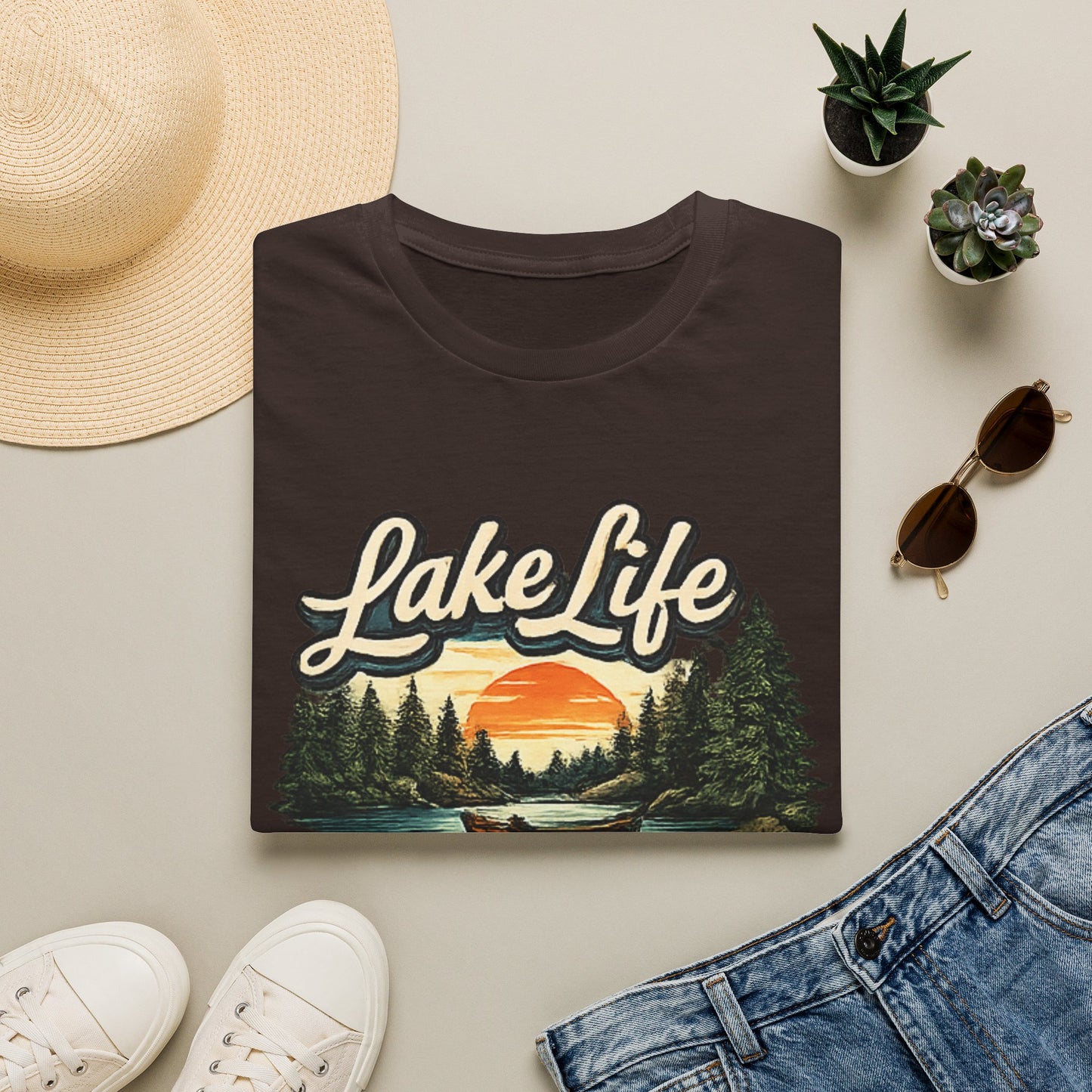 Michigan Lake Life Vintage T-Shirt — Distressed Comfort Tee