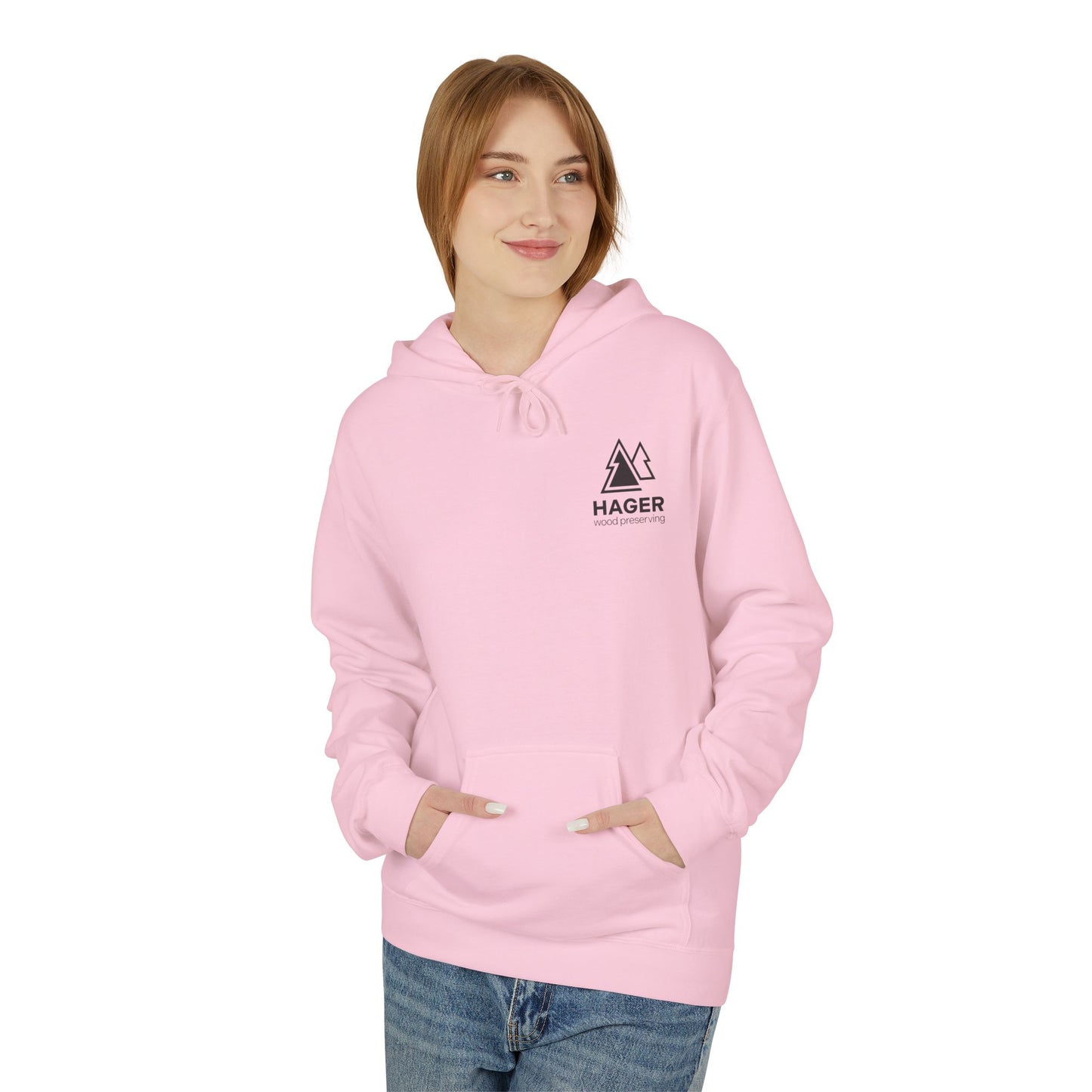Hager Wood Preserving Hoodie — Logo Fleece Pullover
