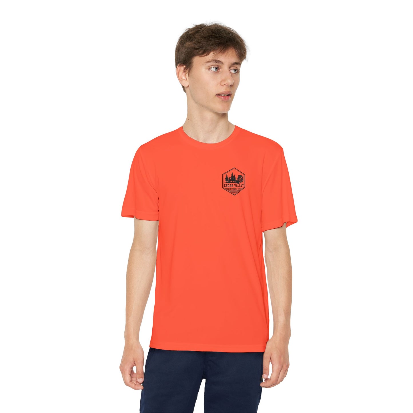 Dirt Worx neon yellow & pink Youth Competitor Tee