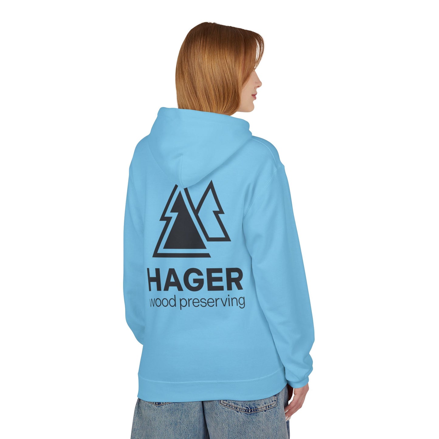 Hager Wood Preserving Hoodie — Logo Fleece Pullover