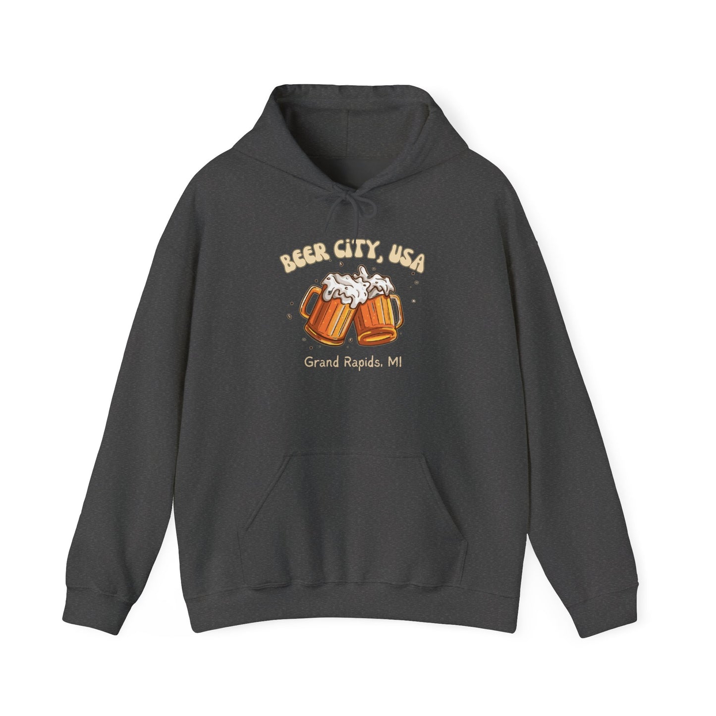Beer City USA Hoodie Grand Rapids Michigan Sweatshirt Cozy Brewery Tour Shirt Great Lakes Craft Beer Gift Unisex Fit