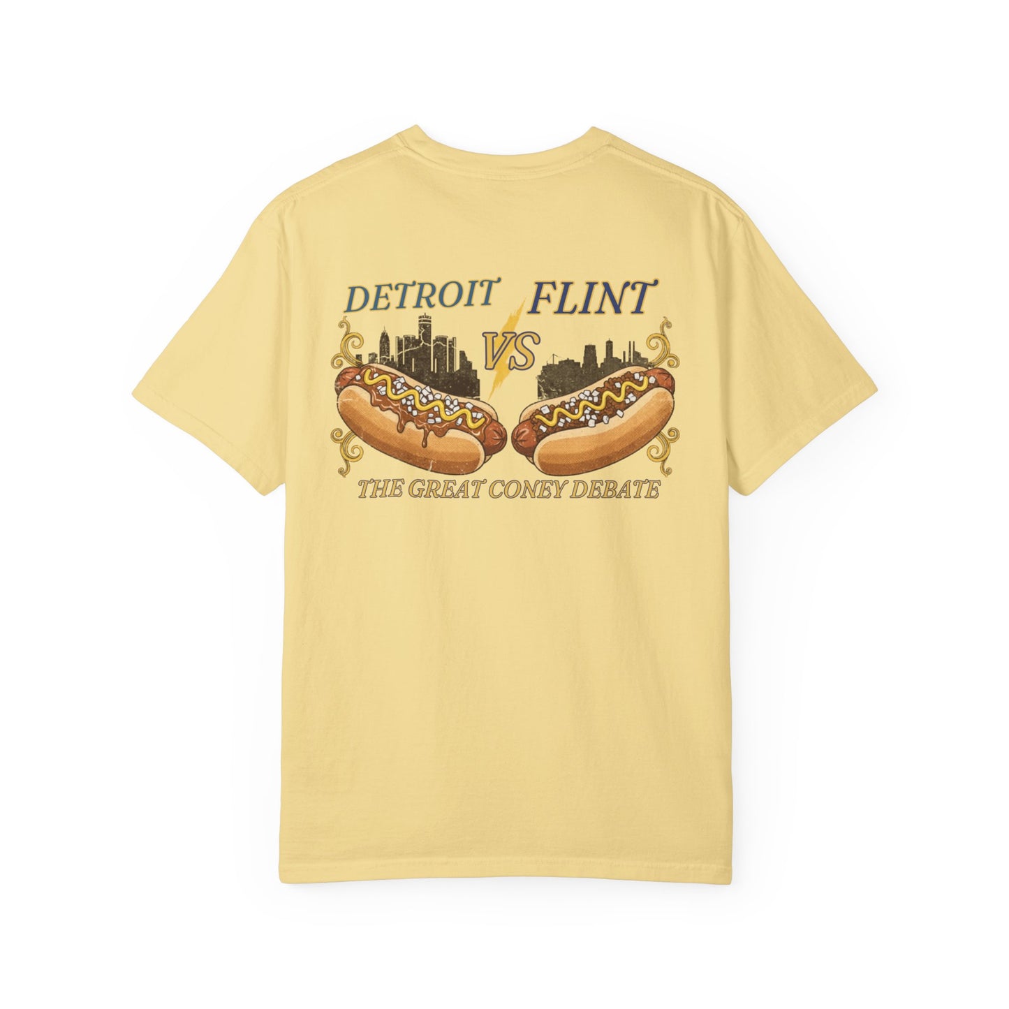 Detroit vs Flint Coney Island Hot Dogs T-Shirt
