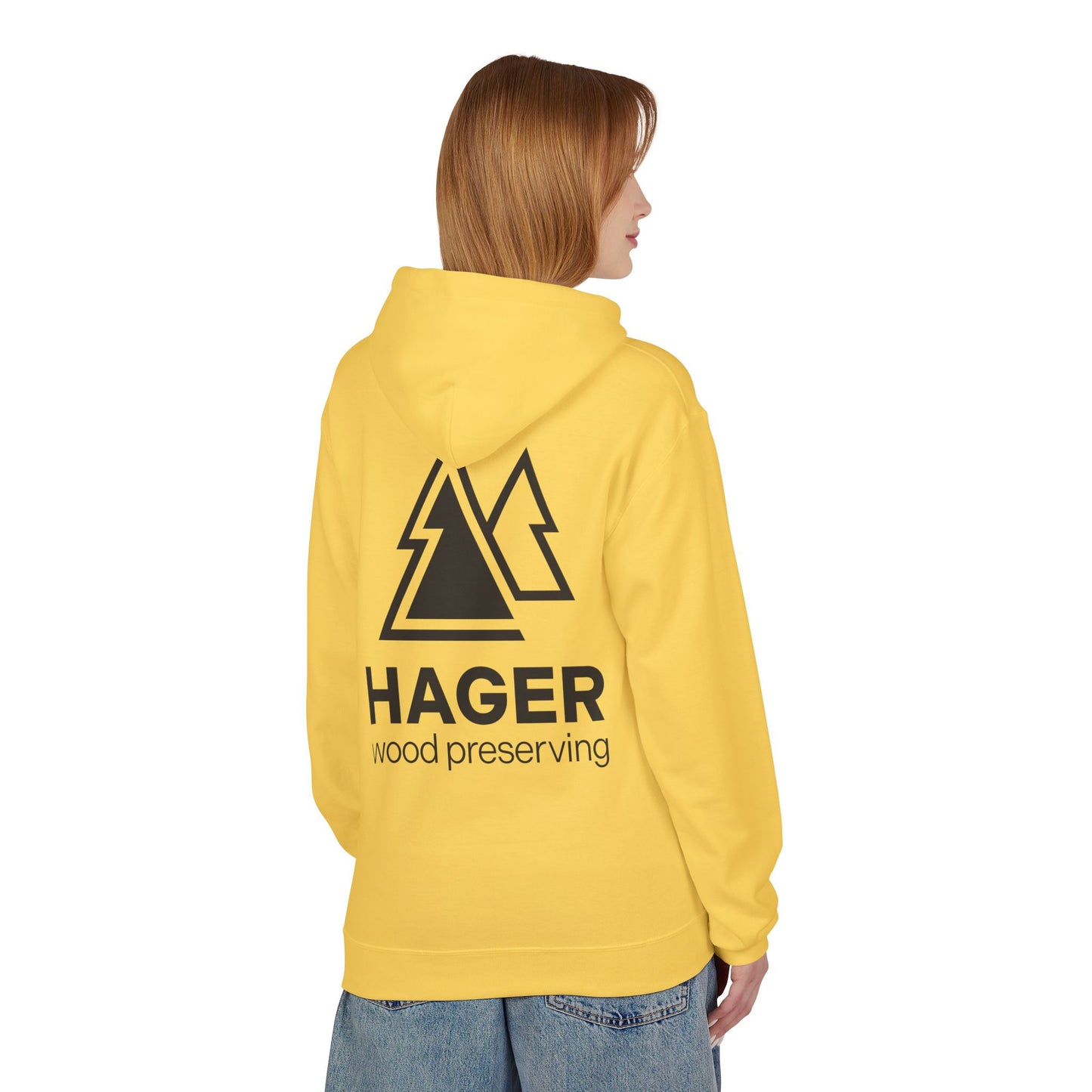 Hager Wood Preserving Hoodie — Logo Fleece Pullover