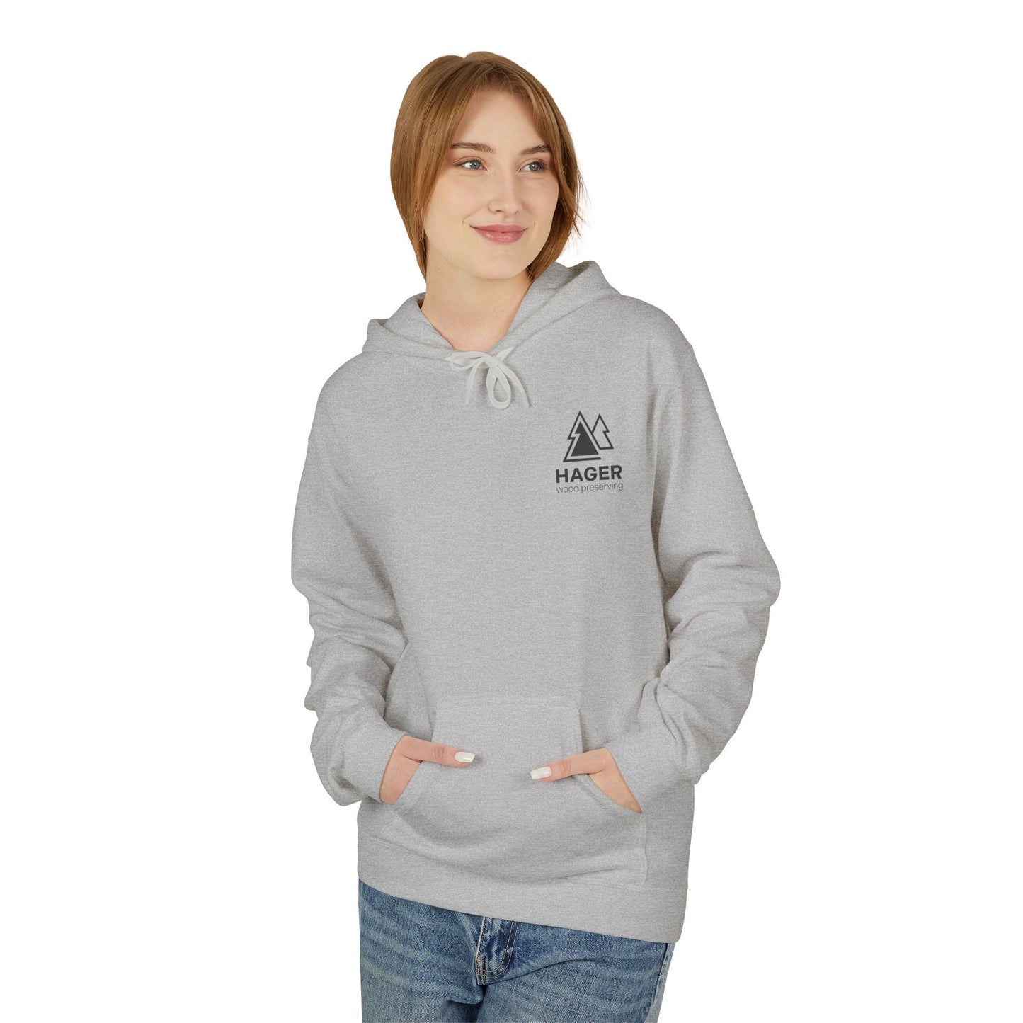 Hager Wood Preserving Hoodie — Logo Fleece Pullover