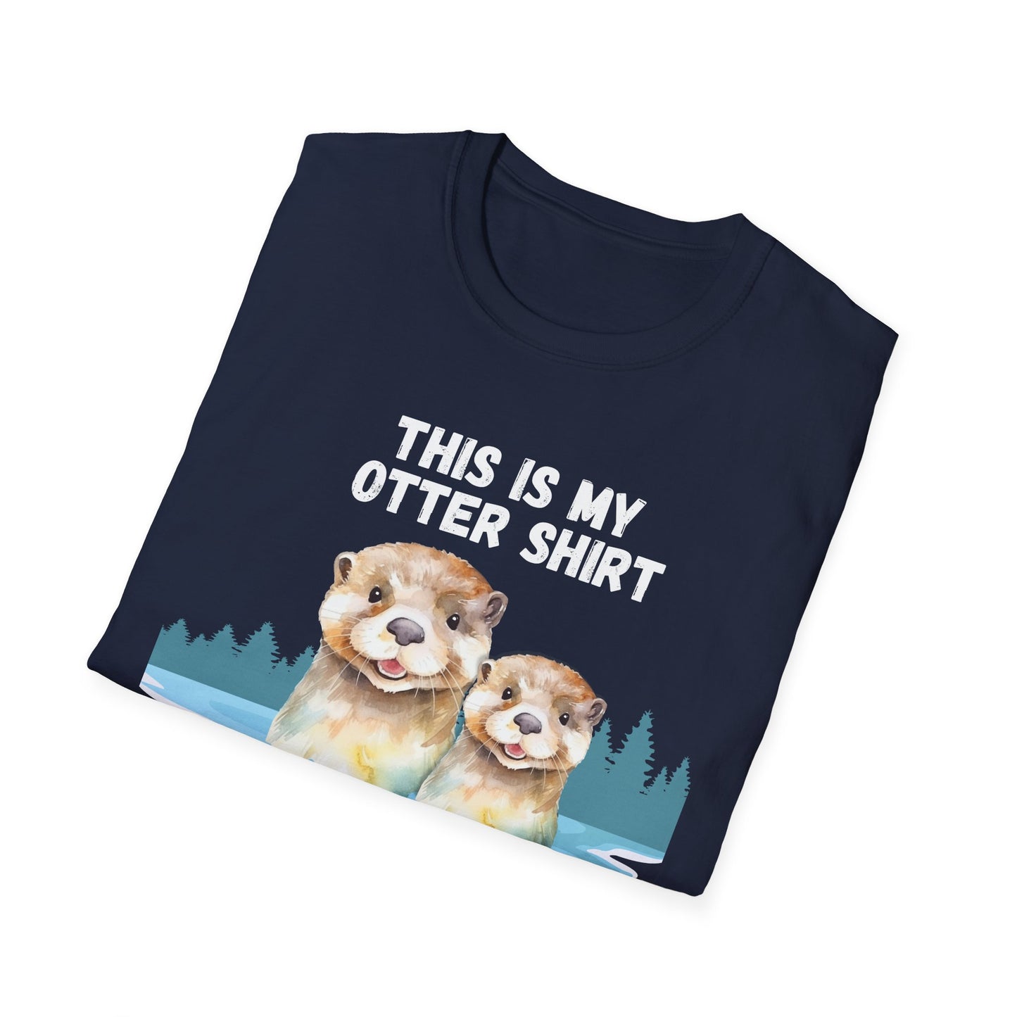 This is my OTTER shirt - Cute otters swimming in lake Comfy TEE