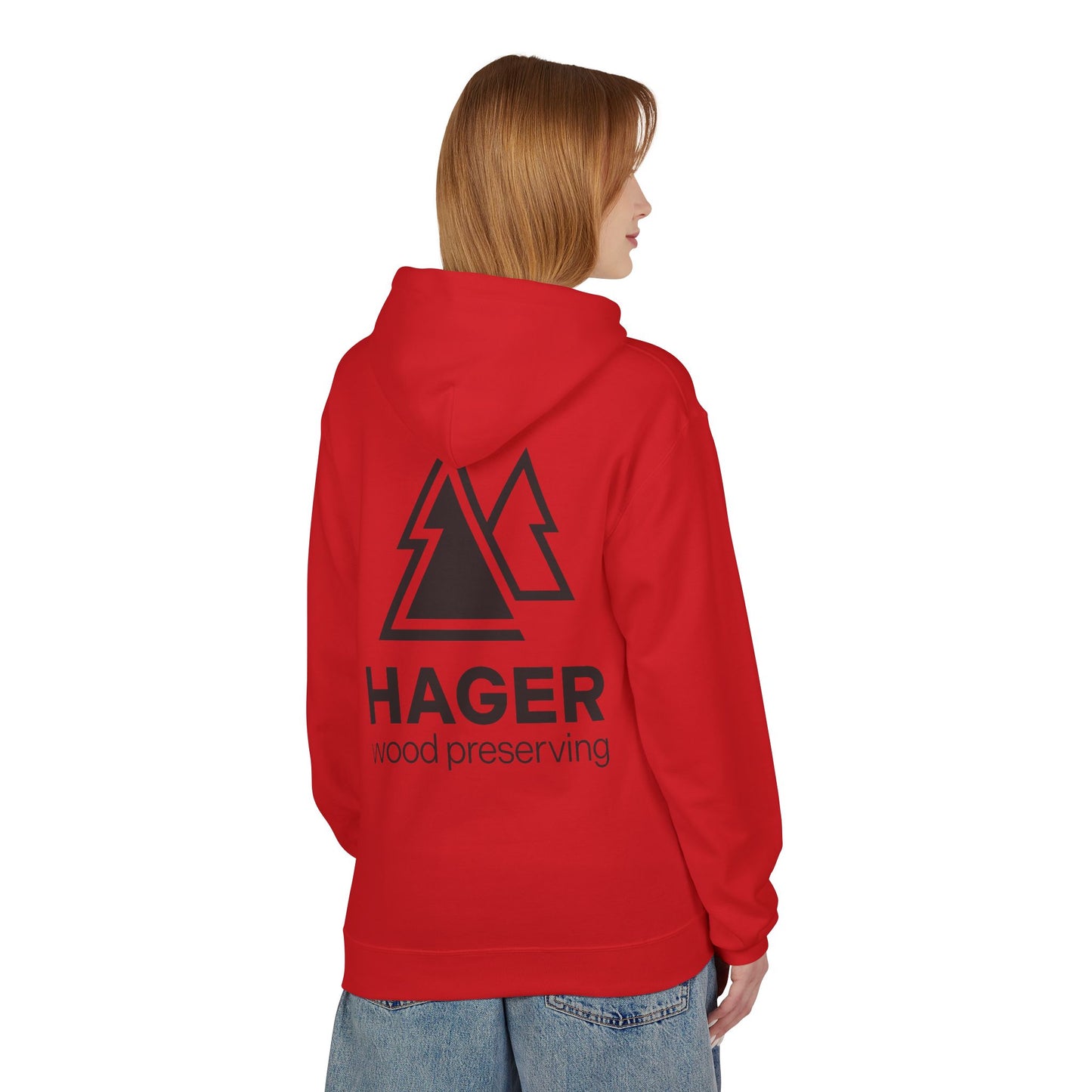 Hager Wood Preserving Hoodie — Logo Fleece Pullover