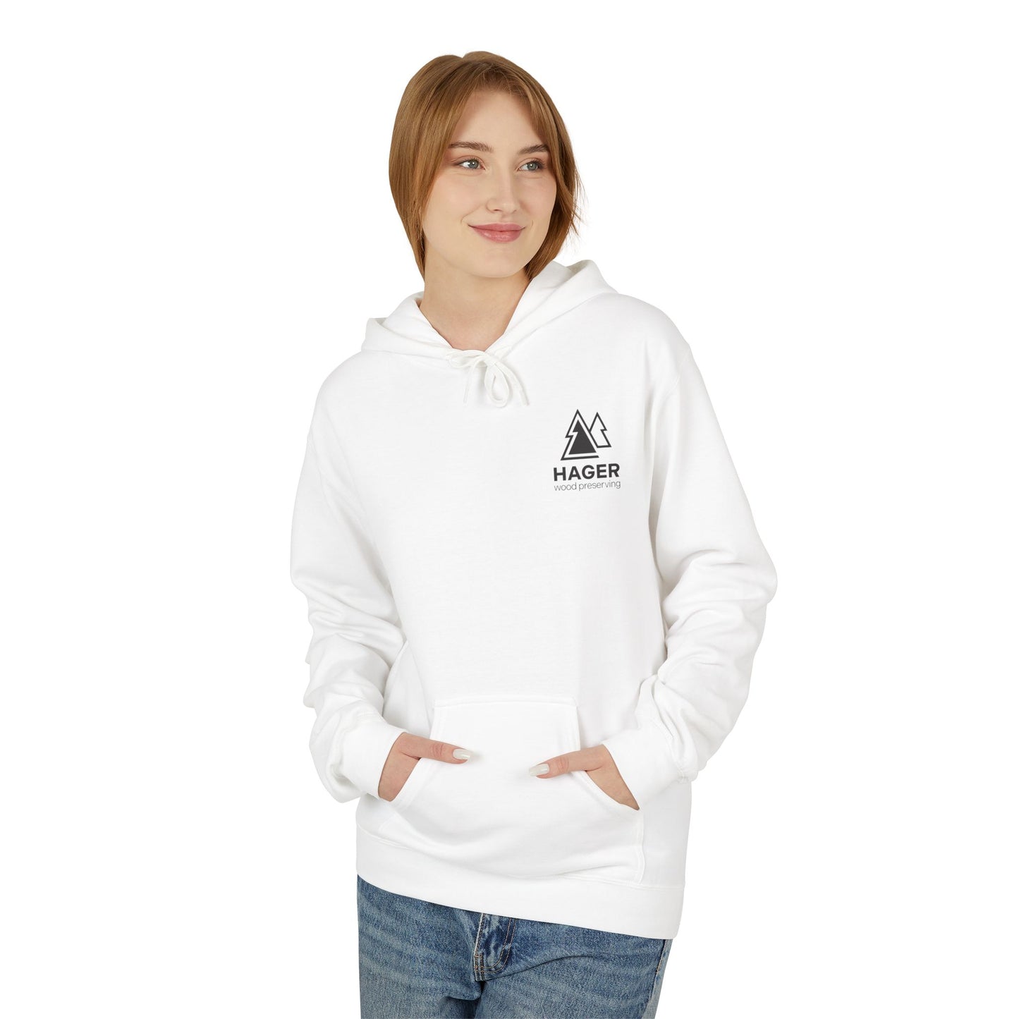 Hager Wood Preserving Hoodie — Logo Fleece Pullover