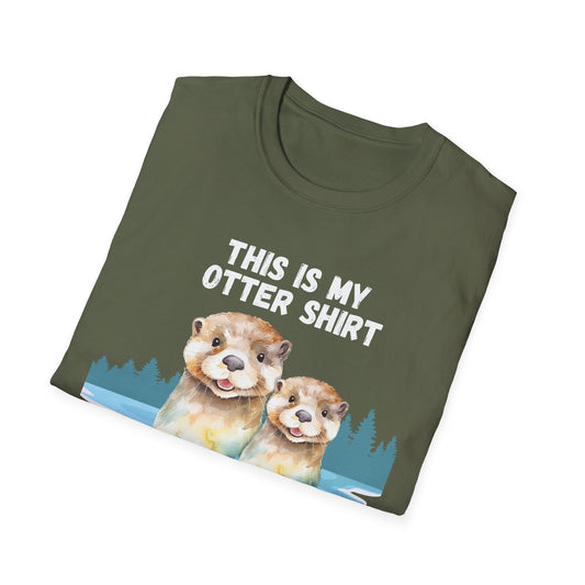 This is my OTTER shirt - Cute otters swimming in lake Comfy TEE
