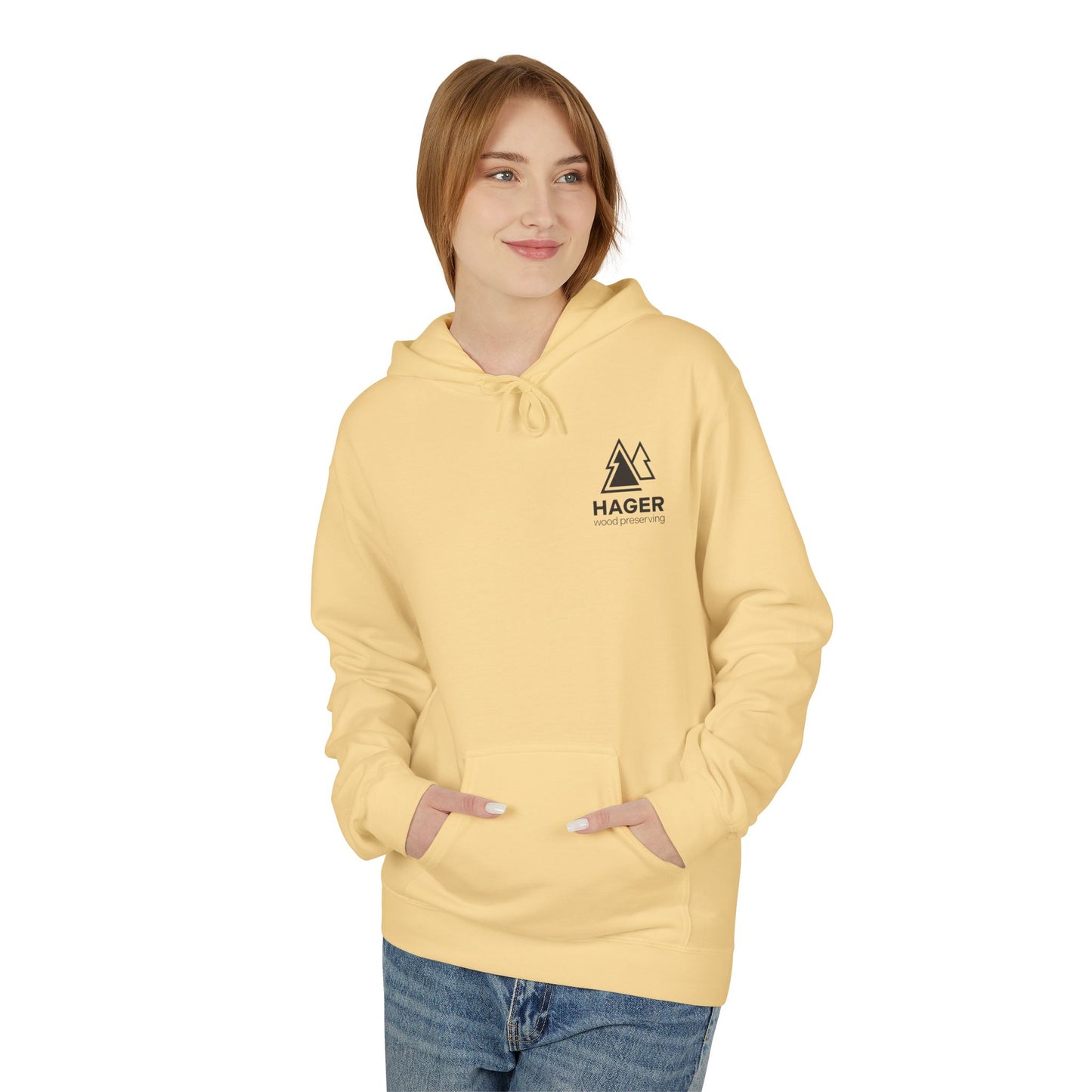 Hager Wood Preserving Hoodie — Logo Fleece Pullover