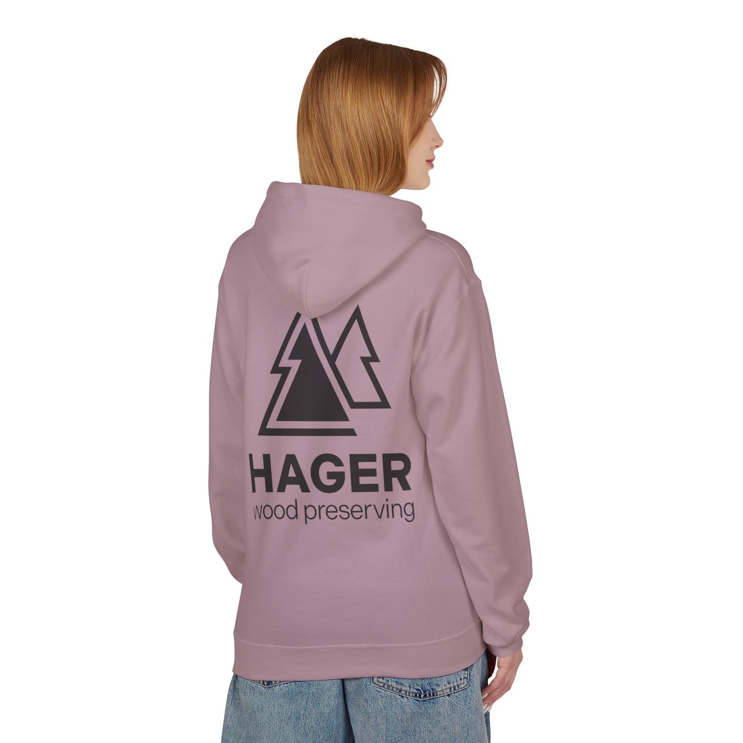 Hager Wood Preserving Hoodie — Logo Fleece Pullover