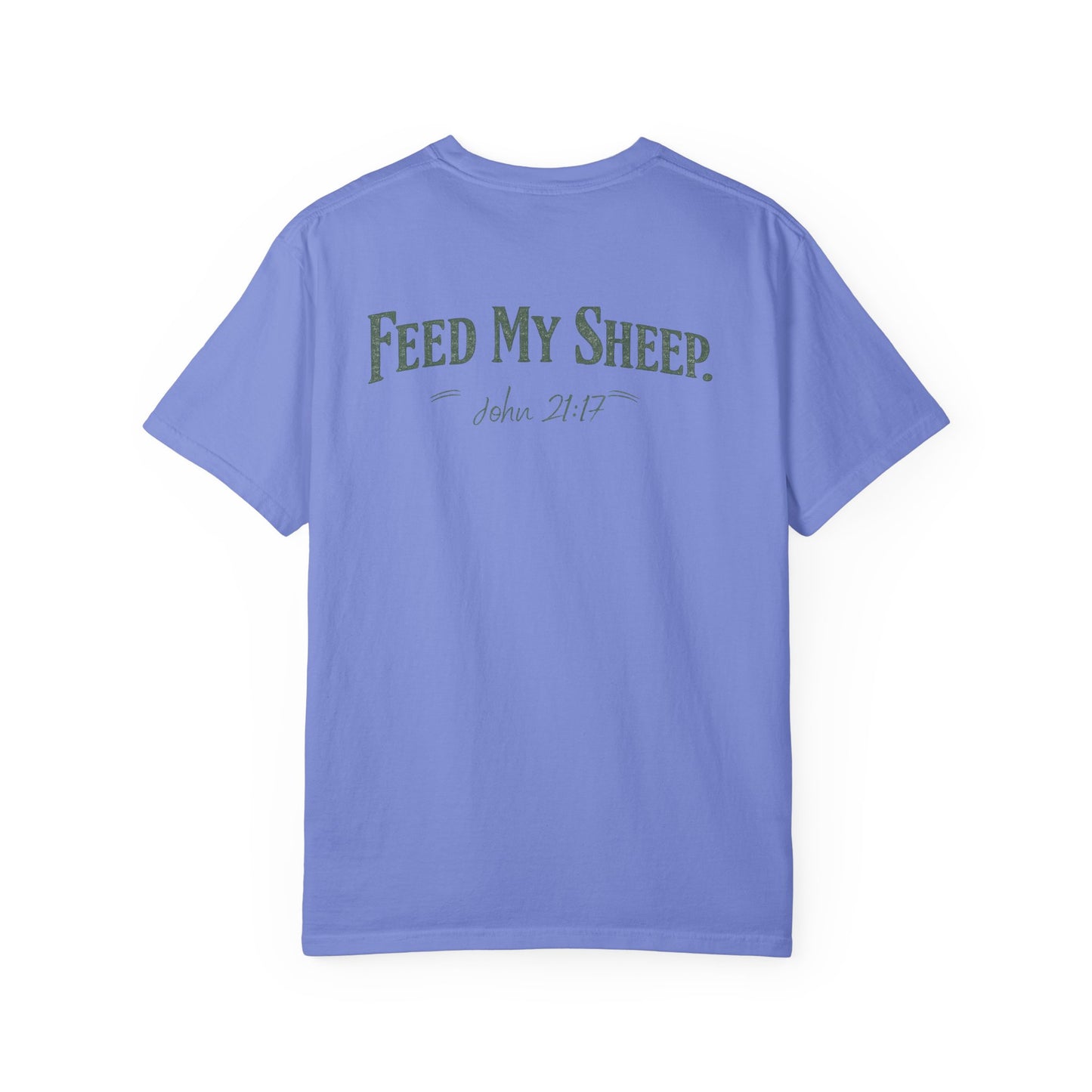 Feed My Sheep Bible Verse Spring T-shirt | Christian Scripture Tee