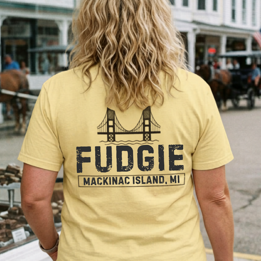 Michigan FUDGIE T-shirt | Mackinac Island visitor Nickname Cute Tee