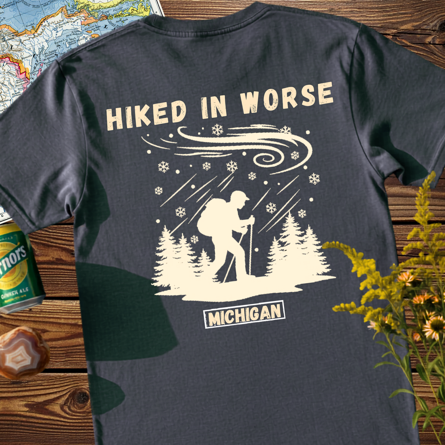 Michigan Hiker 'Hiked in Worse' T-Shirt - Adventure Tee