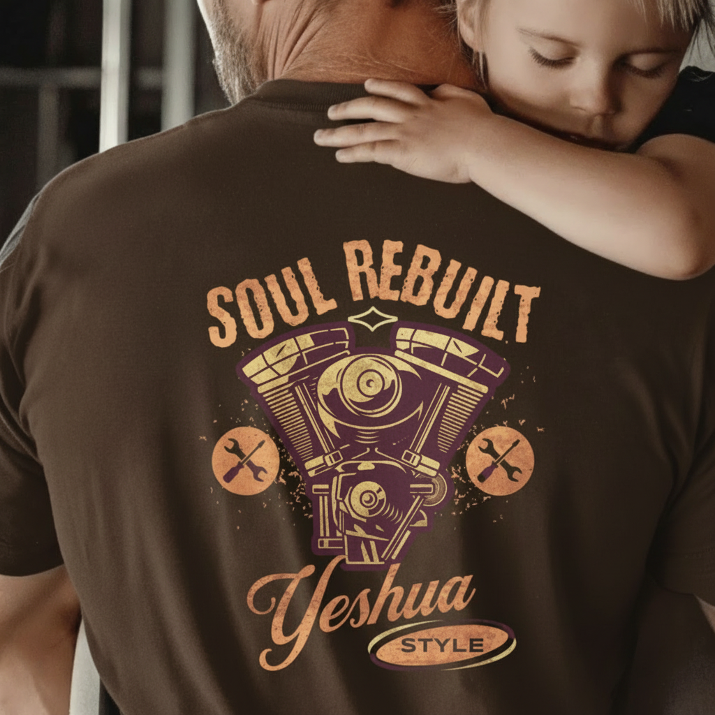 Soul Rebuilt - Vintage Style T-Shirt, Graphic Tee, Faith-Based Shirt, Casual Wear, Gift for Him/Her