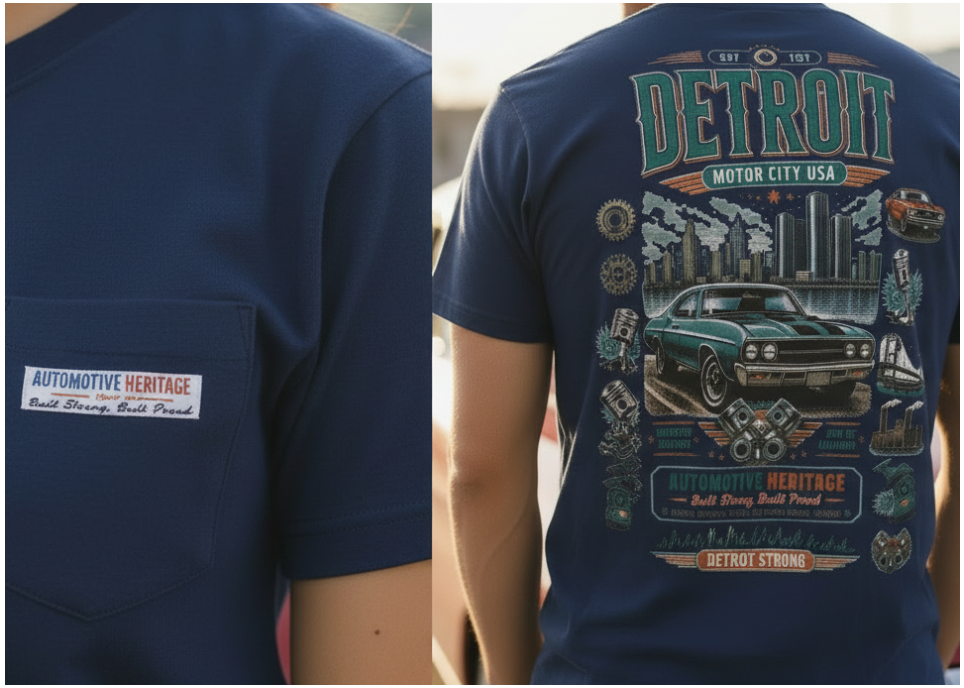 Detroit Motor City — Pocket Left, Back Right