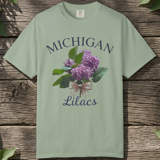Michigan Lilacs Photo T-shirt Floral Garden Shirt