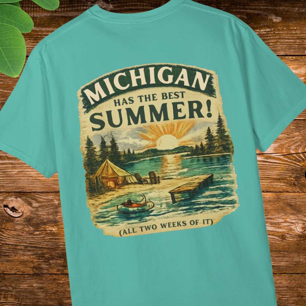 Michigan Has the BEST Summer T-Shirt — Proud Michigan Summer Tee for Great Lakes Locals