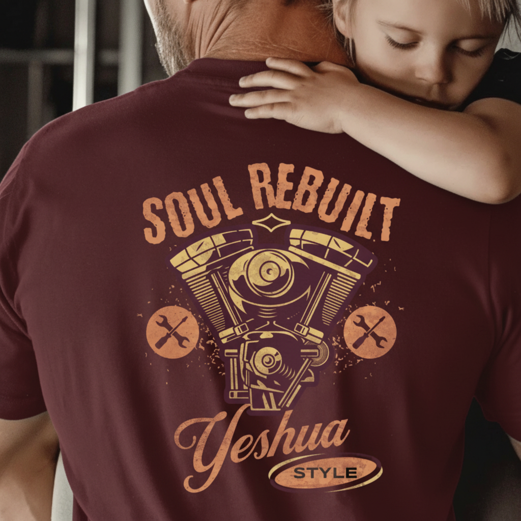 Soul Rebuilt - Vintage Style T-Shirt, Graphic Tee, Faith-Based Shirt, Casual Wear, Gift for Him/Her