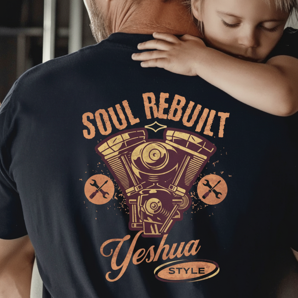 Soul Rebuilt - Vintage Style T-Shirt, Graphic Tee, Faith-Based Shirt, Casual Wear, Gift for Him/Her